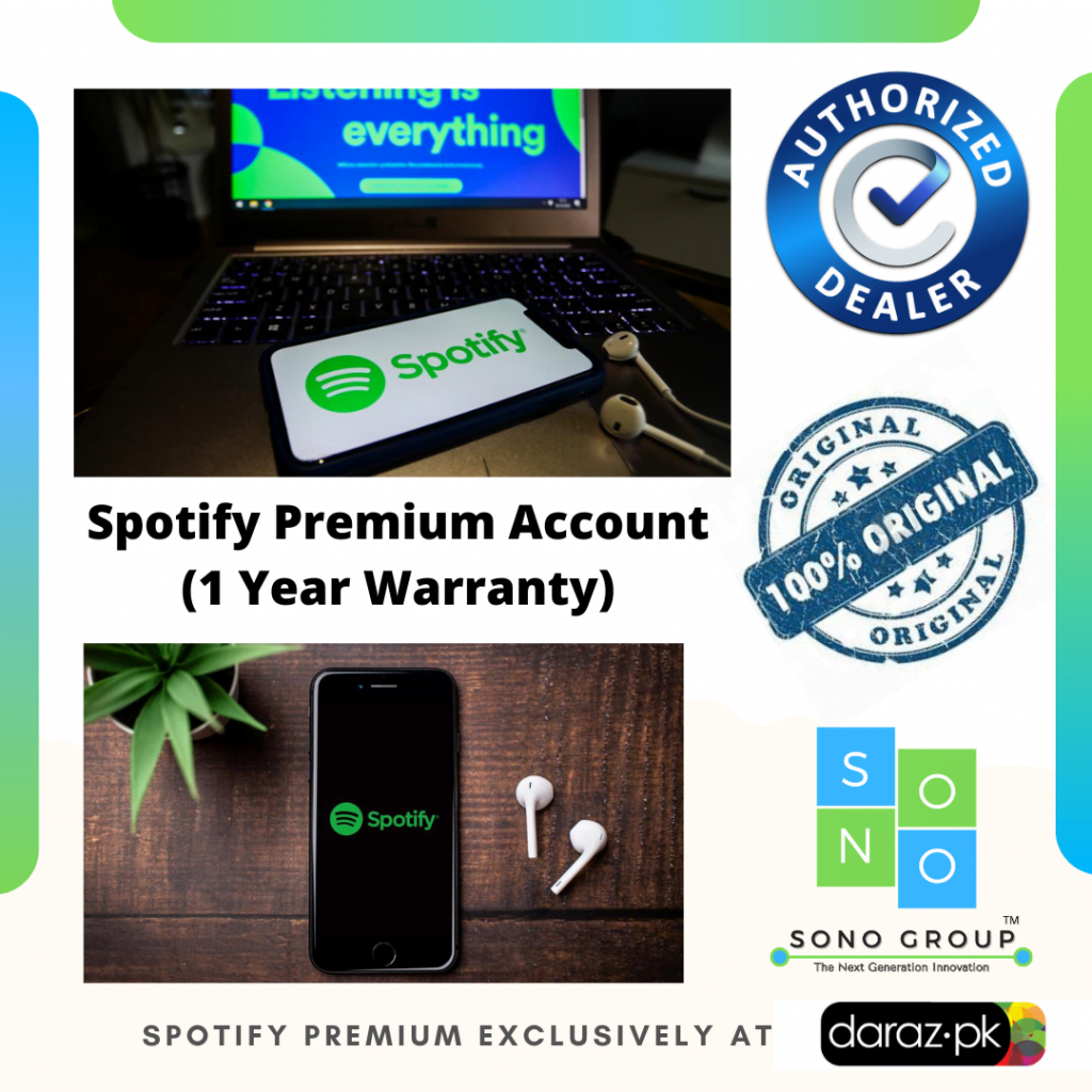 Spotify Premium Account with 1 year warranty by SGT [sonogroup.pk]