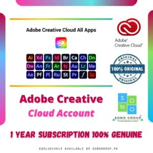 Adobe Creative Cloud 1 Year Subscription 100% Genuine