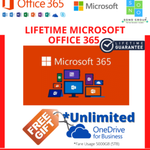 Office Customized Account with *Unlimited OneDrive Cloud Storage