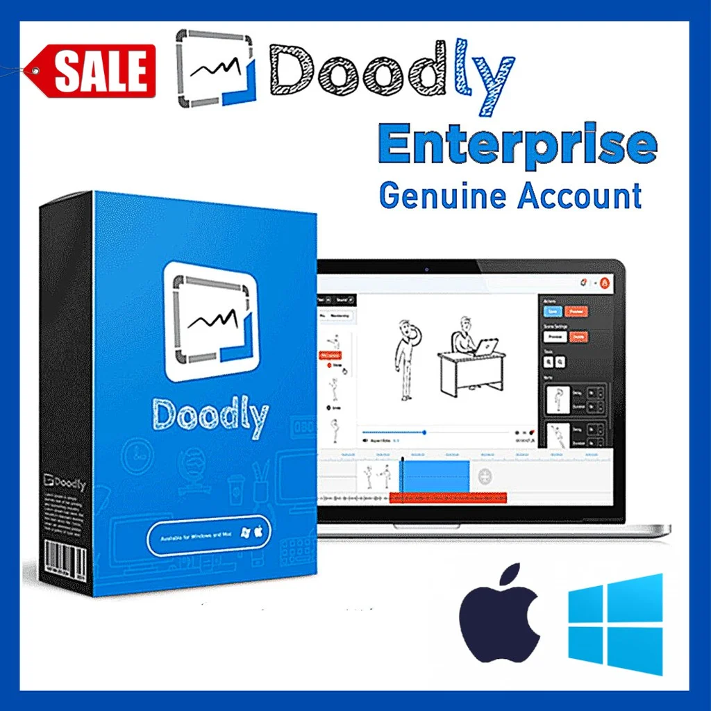 Doodly Enterprise Premium Account White Board (Rainbow Colour) - Image 3