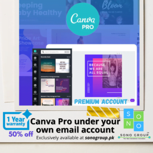 Canva Pro Premium Membership on your own email address
