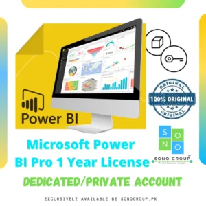 Microsoft Power BI Pro Genuine 1 Year Account Desktop Software + *1TB Free Cloud Storage