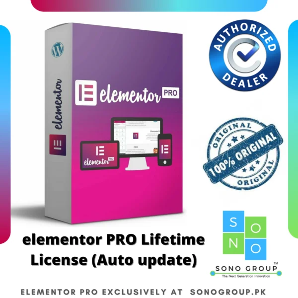 Elementor Pro 100% Original License from official site [Auto Update]